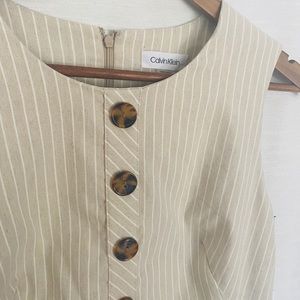 Calvin Klein sheath dress with buttons